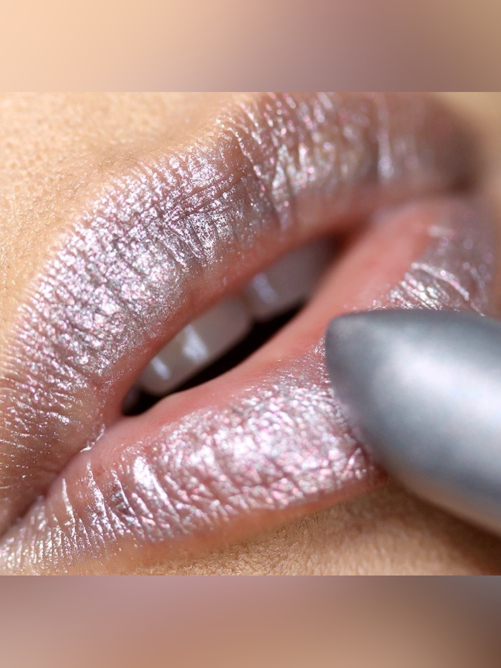 NYX Limited Edition Duo Chromatic Frost Holographic Lipstick- Chill Chill